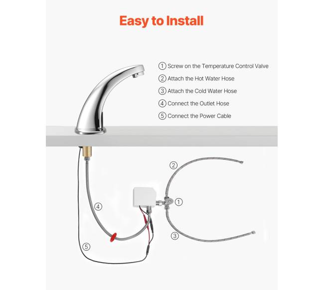 Beprisilietis vonios maišytuvas su jutikliu4