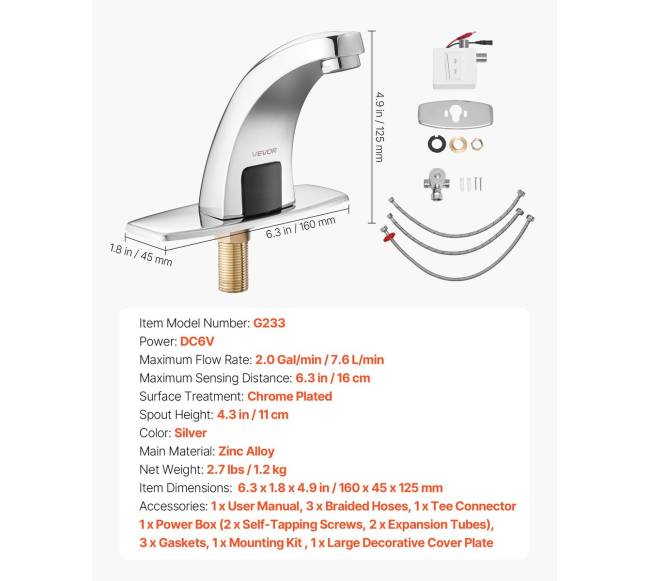 Beprisilietis vonios maišytuvas su jutikliu6