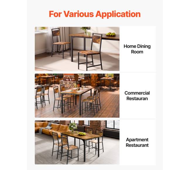 Keturių valgomojo kėdžių komplektas6