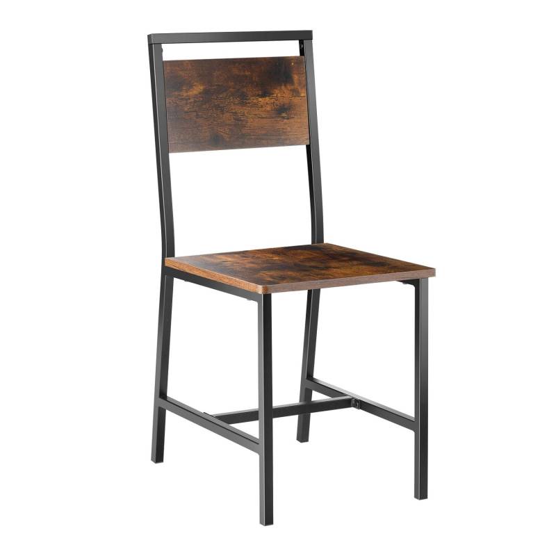 Valgomojo kėdės, 6 vnt., su metaliniu rėmu0