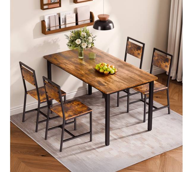 Valgomojo kėdės, 6 vnt., su metaliniu rėmu7