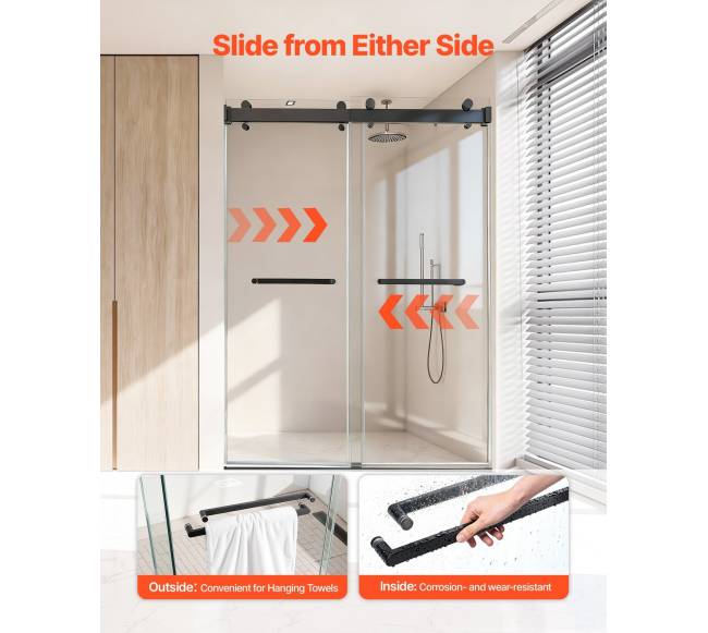 Berėmis dušo durys, 1219 mm x 1930 mm5