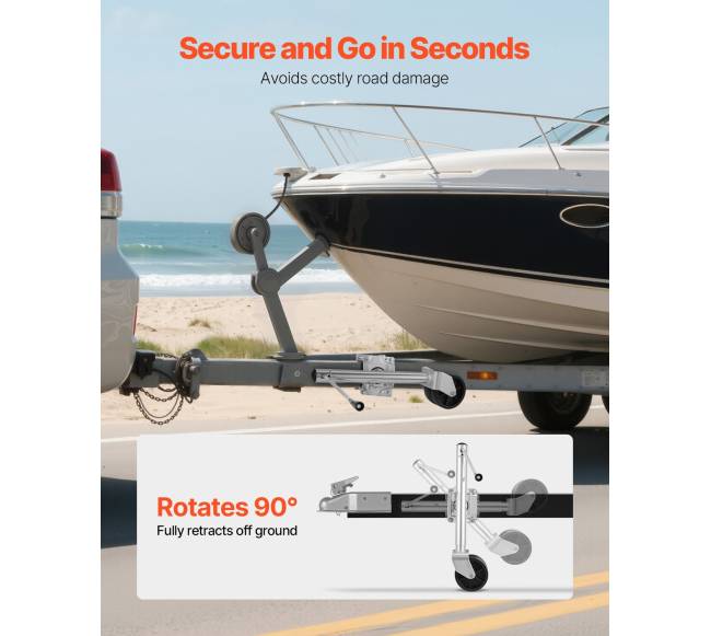 Priekabos kėliklis su ratukais, 907 kg apkrovos5