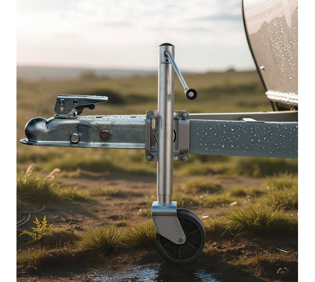 Priekabos kėliklis su ratukais, 907 kg apkrovos7