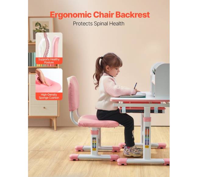 Reguliuojamas vaikų stalo ir kėdės komplektas3