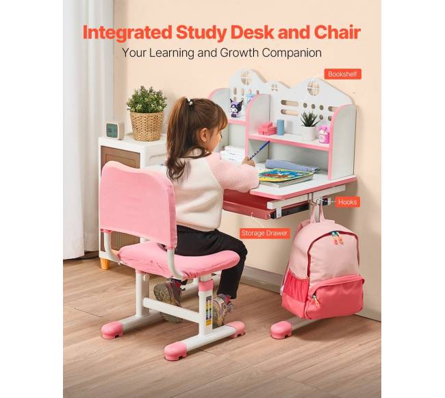 Reguliuojamas vaikų stalo ir kėdės komplektas4