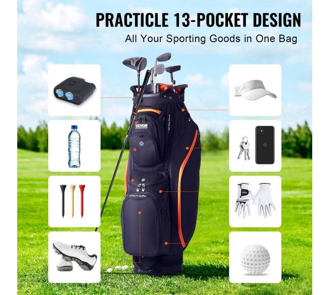 Golfo krepšys su 14 skyrių organizatoriumi3