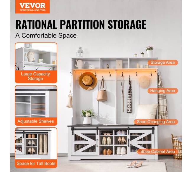 Medinė prieškambario kabyklą su suoliuku1