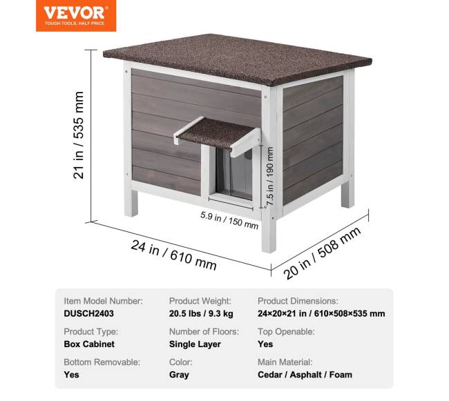 lauko katės medinis namelis su stogu6