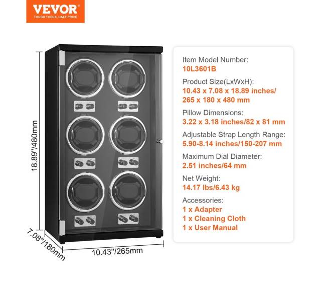 Laikrodžių suktuvas 6 automatiniams laikrodžiams6