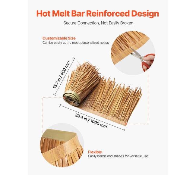 Dirbtinė šiaudinė danga meksikietiškiems stogams3