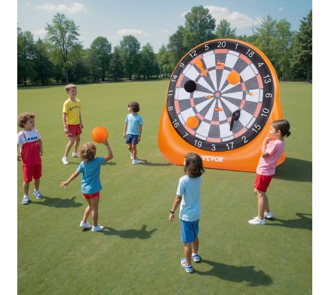 Pripučiamas futbolo smiginio taikinys su kamuoliais7