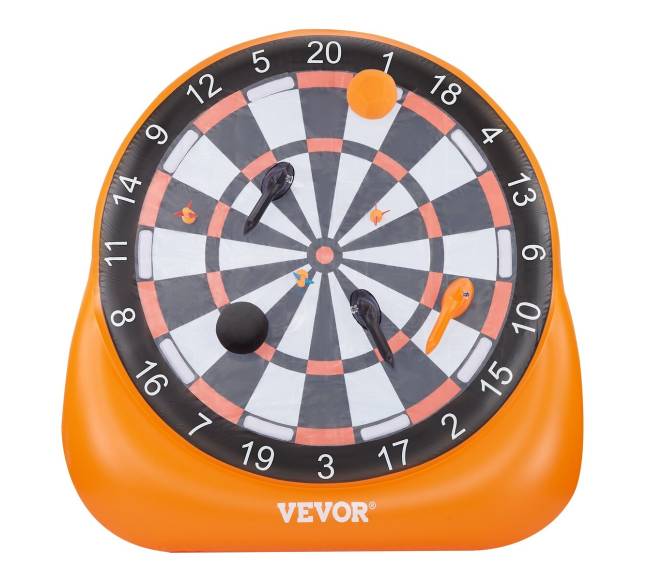 Pripučiamas futbolo smiginio taikinys su kamuoliais8