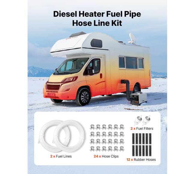 Dyzelinio šildytuvo kuro žarnos rinkinys1