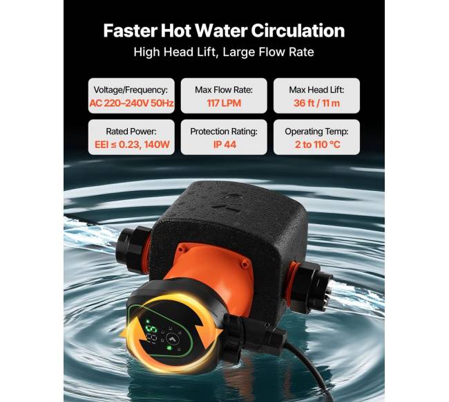 Aukšto efektyvumo cirkuliacinis siurblys LPS25-11PA3