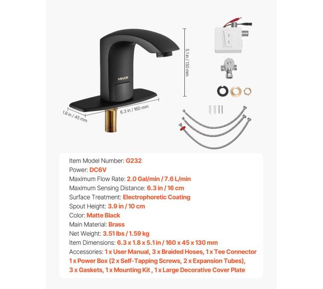 Automatinis vandenadalys vonių kriauklėms, juodas6