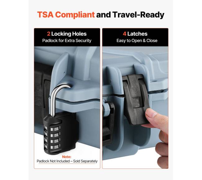 Tvirtas šautuvo dėklas su ratukais ir užraktais4