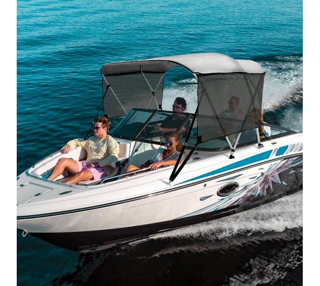 Trijų lankų Bimini valties priedanga7