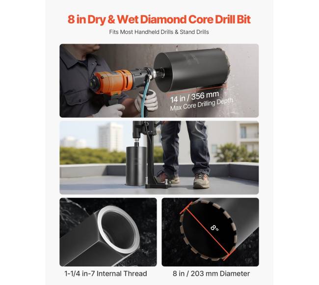 Deimantinis grąžtas gelžbetoniui ir mūro darbams1