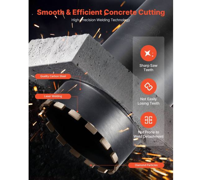 Deimantinis grąžtas gelžbetoniui ir mūro darbams4