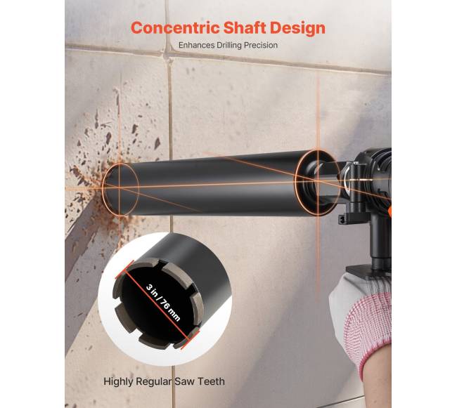 Šerdinė grąžto galva, 76 mm, 356 mm gylis5