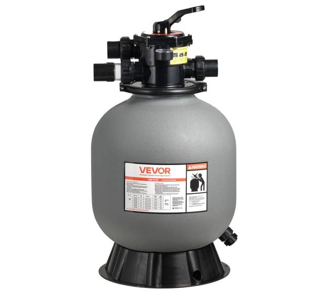 Smėlio filtras su 7-jų funkcijų vožtuvu baseinams0