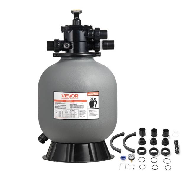 Smėlio filtras su 7-jų funkcijų vožtuvu baseinams8