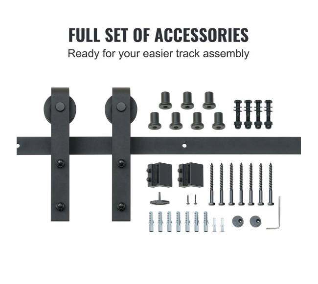 8 pėdų slankiojančių durų komplektas3