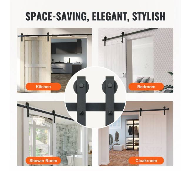 8 pėdų slankiojančių durų komplektas5