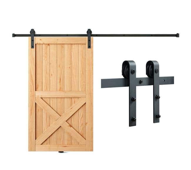 8 pėdų slankiojančių durų komplektas8