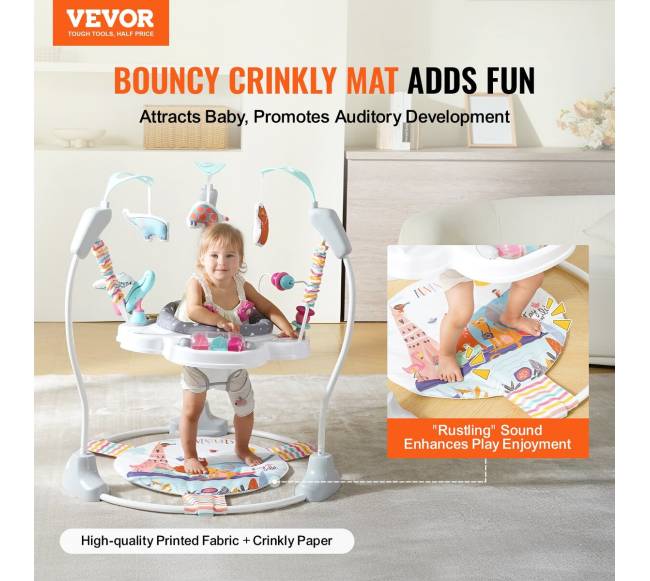 Vaikiškas šokliukas su žaislais ir muzika1