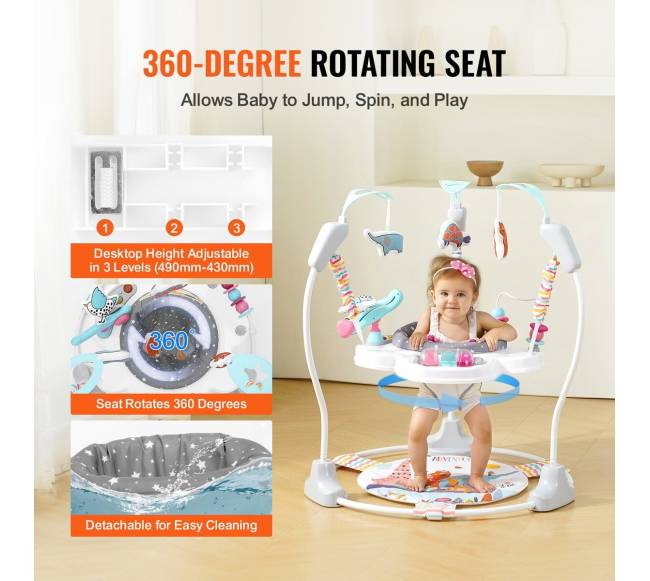 Vaikiškas šokliukas su žaislais ir muzika4