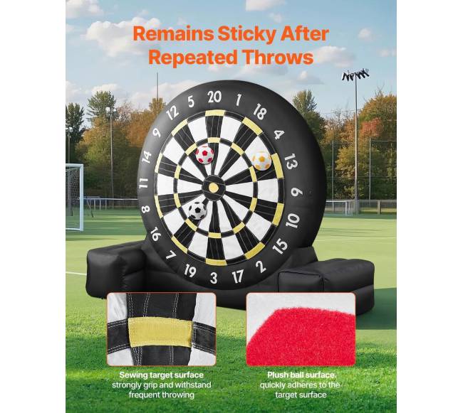 Pripučiama futbolo dart lenta su kamuoliais5