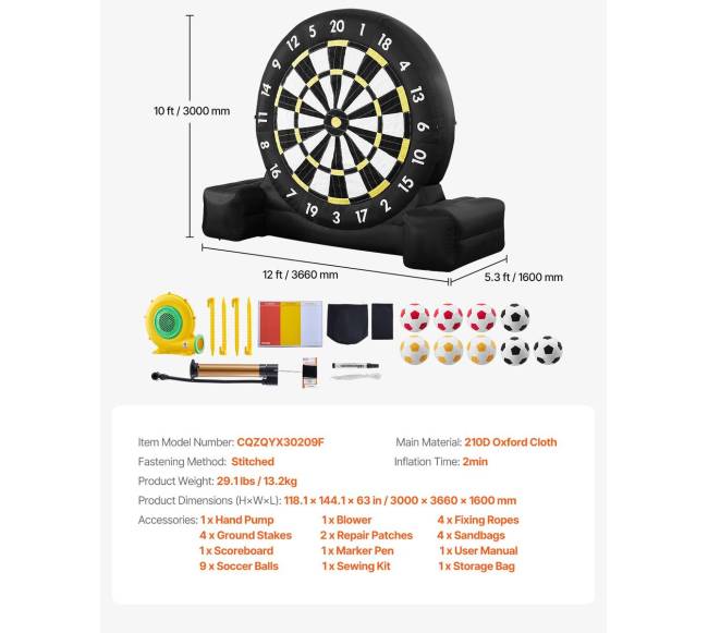 Pripučiama futbolo dart lenta su kamuoliais6