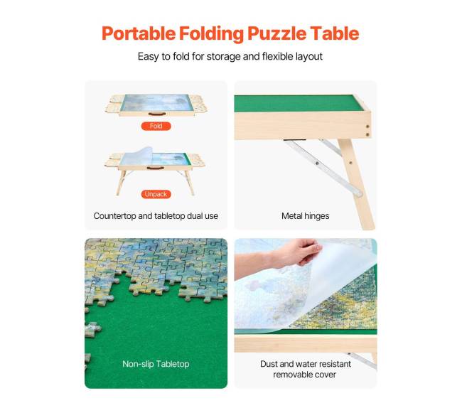 1500 dalių dėlionių lentelė su sulankstomomis kojomis4