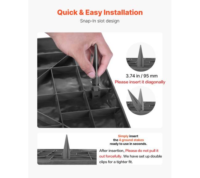 Dekoratyvinės sodo plytelės 4vnt 40x40 cm pilkos4