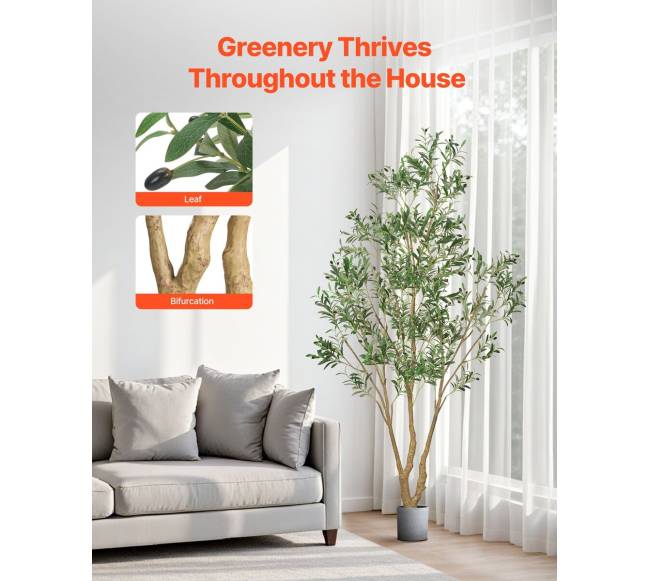 Dirbtinė alyvmedžio dekoracija su vazonu 240cm2