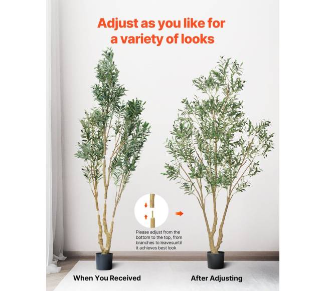 Dirbtinė alyvmedžio dekoracija su vazonu 240cm5