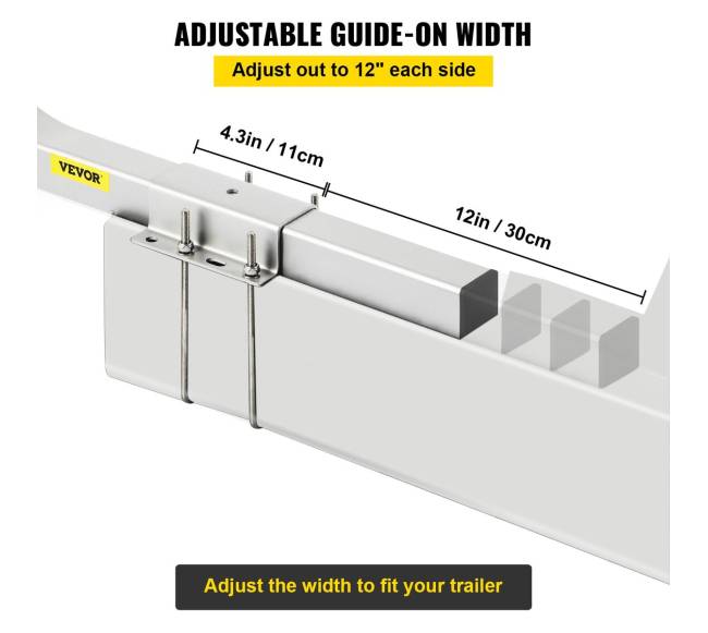 Valties priekabos kreiptuvas, 152 cm, 2 vnt. plieno2