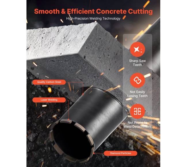 Deimantinė grąžto galvutė betonui4