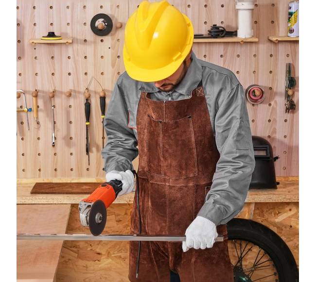 Odinė suvirinimo prijuostė su atskirta koja7