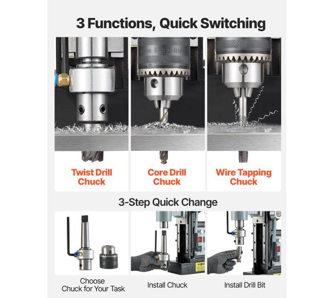 Magnetinė gręžimo mašina 1500 W 60 mm2
