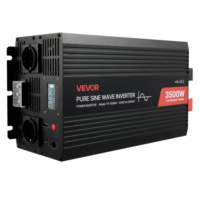 3500W galios keitiklis, 12V DC iki 230V AC0