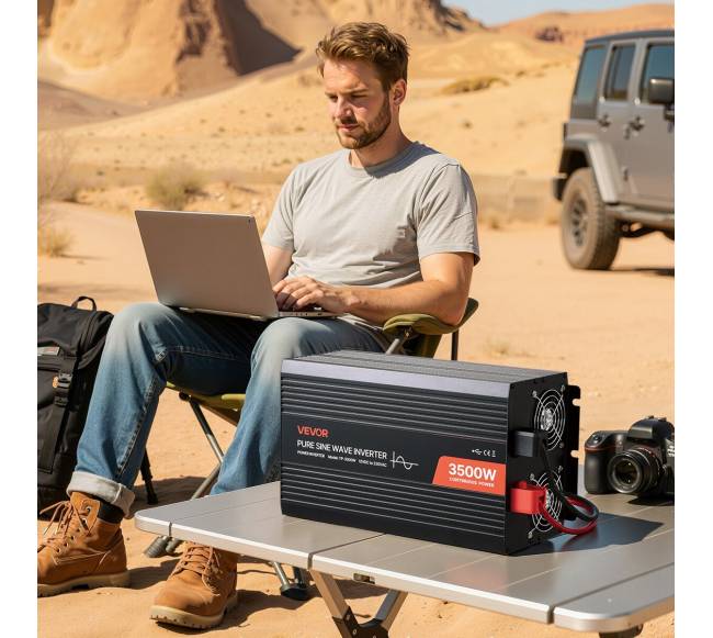 3500W galios keitiklis, 12V DC iki 230V AC7