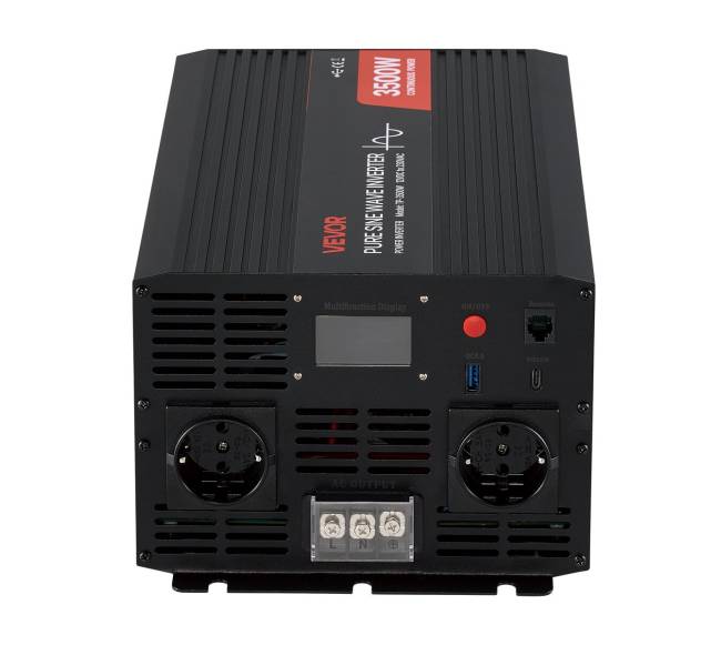 3500W galios keitiklis, 12V DC iki 230V AC10