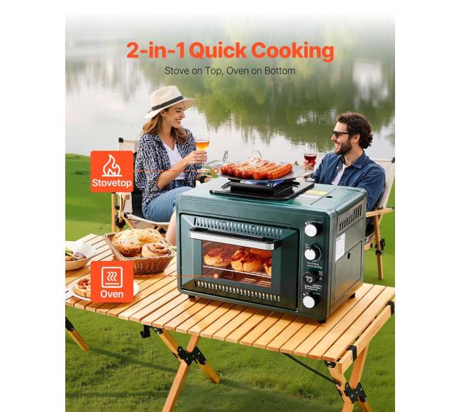 Lauko orkaitė su dujine virykle 2-in-11