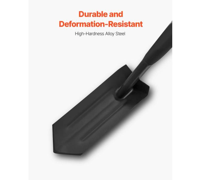 Tranšėjų kastuvas su stiklo pluošto kotu2