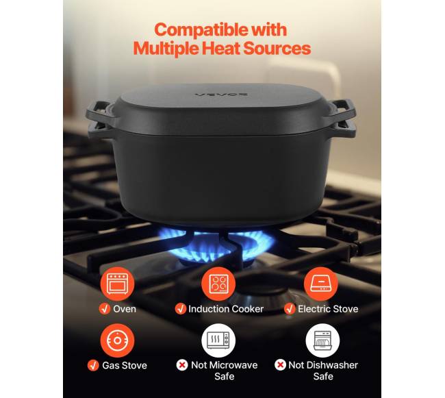 Emaliuotas ketaus puodas 3,3L3