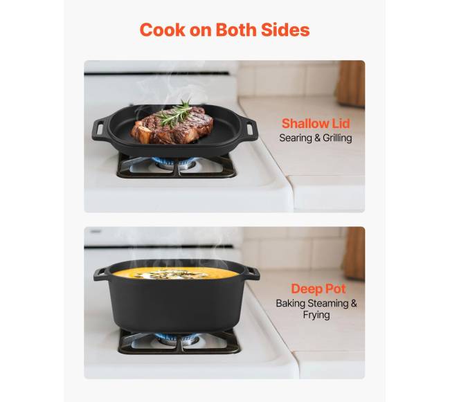 Emaliuotas ketaus puodas 3,3L5