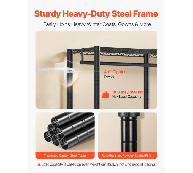 Drabužių spinta su reguliuojamais strypais3